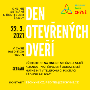 Den otevřených dveří 22. března ONLINE