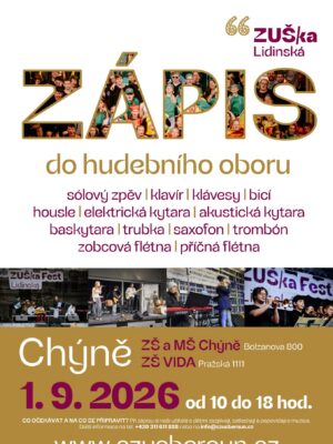 Zápis do ZUŠ Lidinská